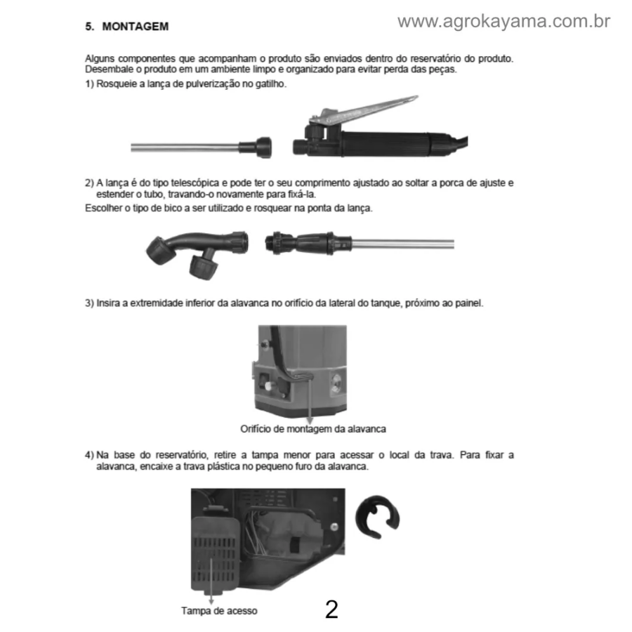 Pulverizador costal a bateria Bruden SS-20B  20 L - Image 8