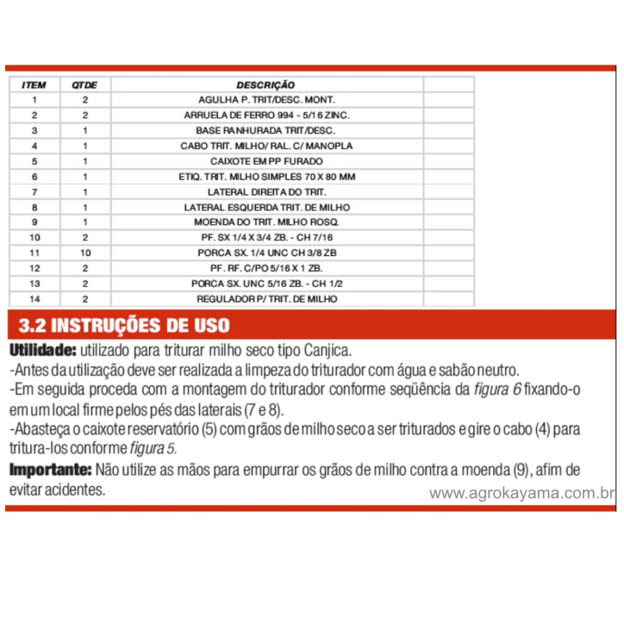 Triturador de milho simples Botini - Image 6